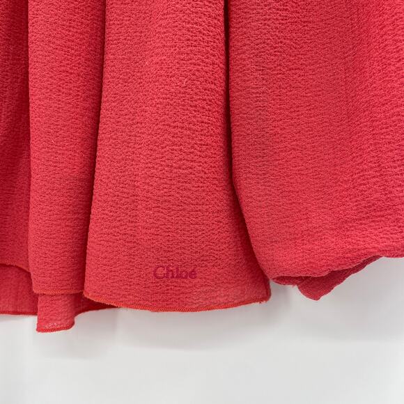 CHLOE Crepe Long Sleeve Blouse Girls Size 14 Crochet Bodice Vibrant Relaxed Boho - Picture 2 of 8